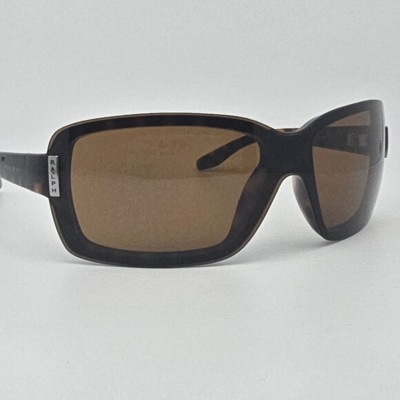 Ralph Lauren RA5019 510/73 Dark Tortoise Frame Brown Lens Shield Sunglasses main image 4